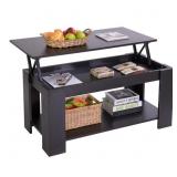 MODERN WOOD COFFEE TABLE WITH LIFT