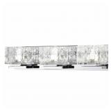 Tulianne 3-Light Chrome LED Vanity w Clear Glass