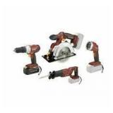 CHICAGO ELECTRIC 18 VOLT CORDLESS FOUR TOOL COMBO