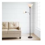 71" ANTQ BRNZ MTHR/DGHTR FLOOR LAMP