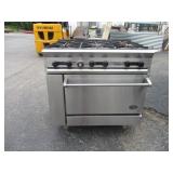 36x30x36 Six Burner Gas Stove And Oven