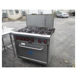 36x30x36 Six Burnner Gas Stove And Oven
