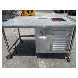 61" Stainless Table with Refrigerated drop