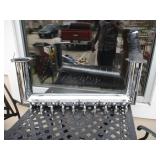 36" 10 Tap Stainless Tap Rail