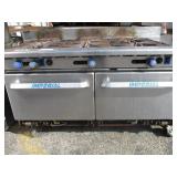 6 Burner Gas Stove with 2 Full Sized Ovens