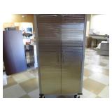 Two Door Utility Cabinet With Wheels