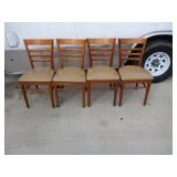 Bid x 4 : Very Nice Cushioned Dining Chairs