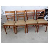 Bid x 4 : Very Nice Cushioned Dining Chairs