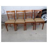 Bid x 4 : Very Nice Cushioned Dining Chairs