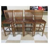 Bid x 4 : Very Nice Cushioned Dining Chairs