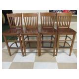 Bid x 4 : Very Nice Cushioned Dining Chairs