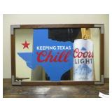 Coors Light Texas Mirror D©cor Sign