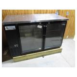 59" Avantco 2Dr Back Bar Glass Dr Cooler