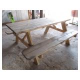 Nice Wood Picnic Table