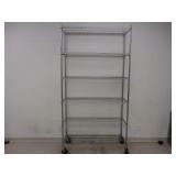 Metro rack w/ 6 Shelves On Casters