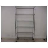 Metro rack w/ 6 Shelves On Casters