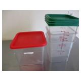 Bid X 4 : Food Storage Containers w/ Lids