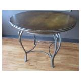 35" Very Nice Wood Top Dining Table