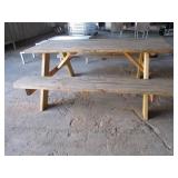 Nice Wood Picnic Table