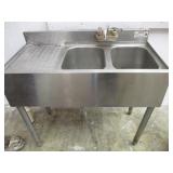 2 Bay Back Bar Sink