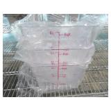 Bid X 3 : New 6QT Square Food Containers