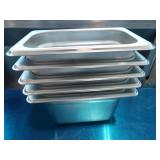 Bid X 5: New Anti-Jam 1/9 Steam Pans 4" Deep