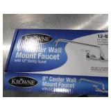 New 8" Center Wall Mount Faucet with 12" Swing S
