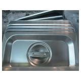 Bid X 5 : New  Steam Pans  Covers 1/9