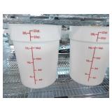Bid X 2 : New Round Food Containers 22Qt