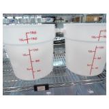 Bid X 2 : New Round Food Containers 18Qt