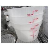 Bid X 3 : New Round Food Containers 12Qt