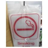 Bid X 5: New Smoking Area Signs