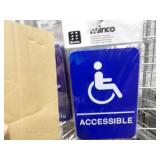 Bid X 4: New Handicap Accessible Signs