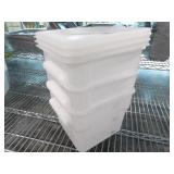 Bid X 3 : New 6QT Square Food Containers With Lids