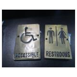 Bid X 2 : Restauroom Signs