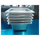 Bid X 5: New 1/6 Steam Pans 4" Deep