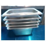 Bid X 5: New Anti-Jam 1/9 Steam Pans 4" Deep