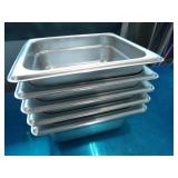 Bid X 5: New  1/6 Steam Pans 2.5" Deep