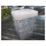 Bid X 3 : New 6QT Square Food Containers With Lids