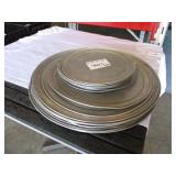 Lot of 23 Round Baking Sheets, 10-17"