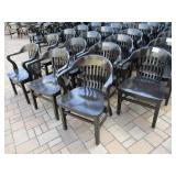 Lot of 4 Chairs, Brown