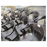 Lot of 4 Chairs, Light Brown