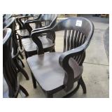 Lot of 4 Chairs, Light Brown