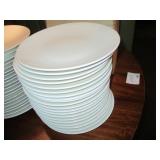 Lot of 12 White Plates, 10-5/8"