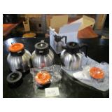 Lot of 3 Stainless Steel Coffee Servers