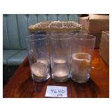 Lot of 18 Cylinder Vases