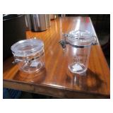 Lot of 9 Glass Storage Containers