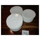 Lot of 27 White Saucers
