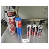 Lot of 4 Propane/Butane Cylinders