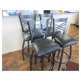 Lot of 4 Bar Chairs